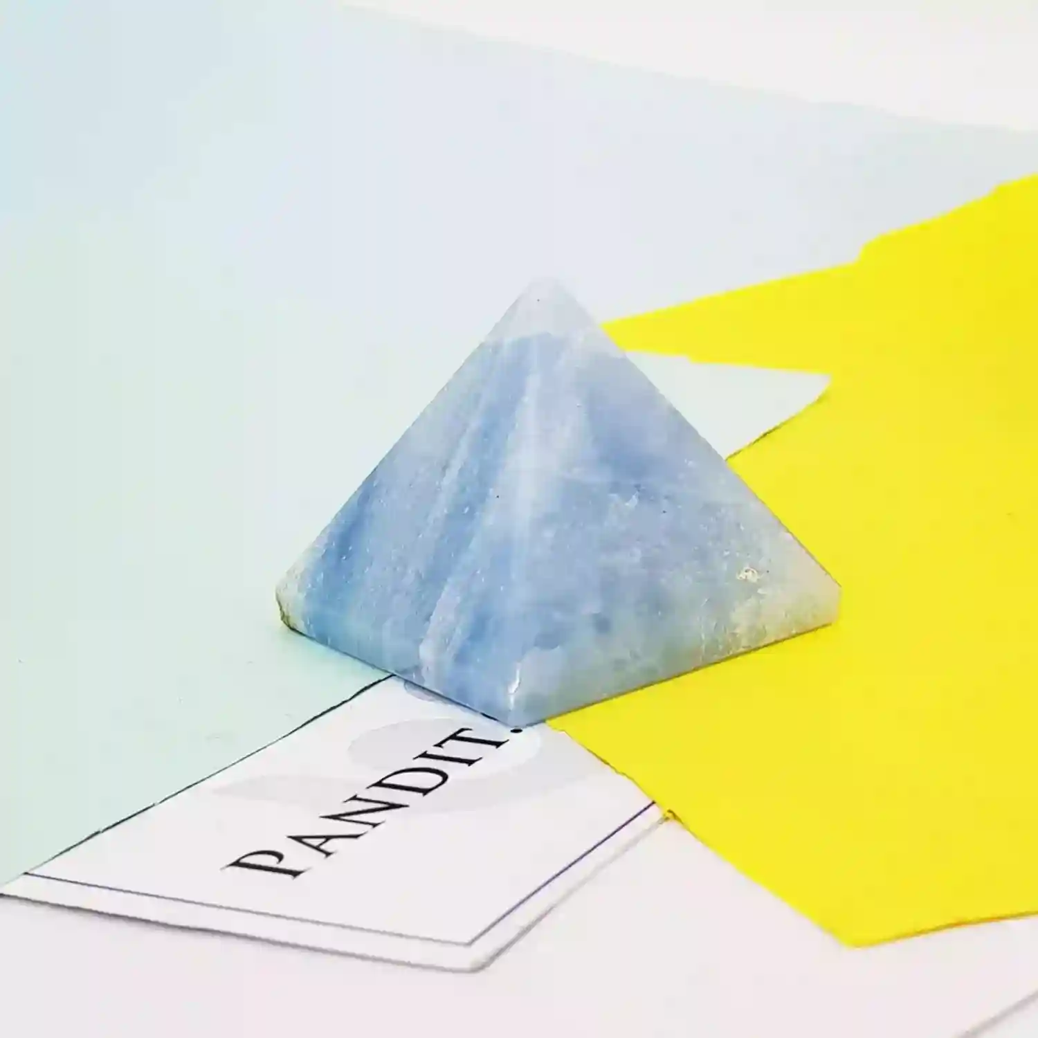 Blue Calcite Crystal Pyramid