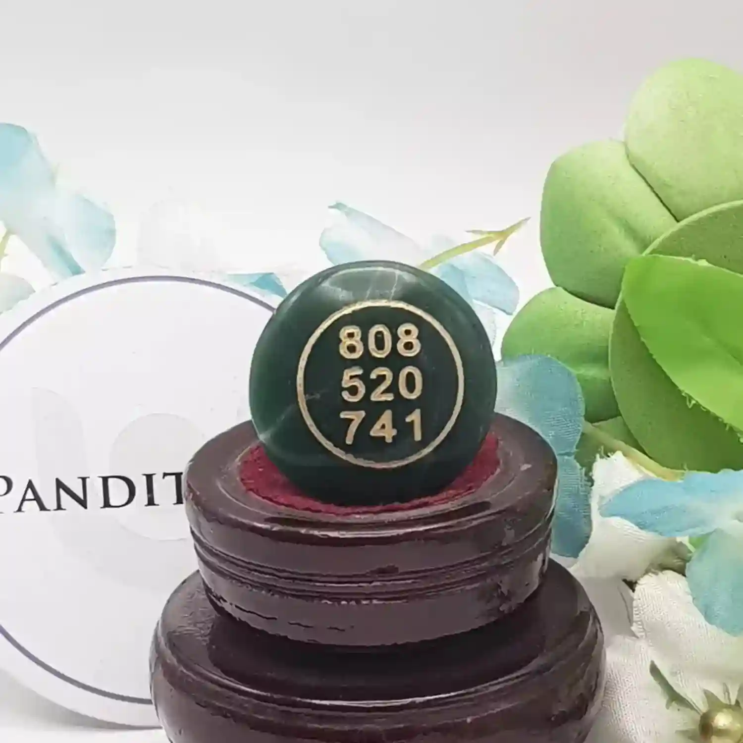 Green Aventurine Coin for Wealth and Success