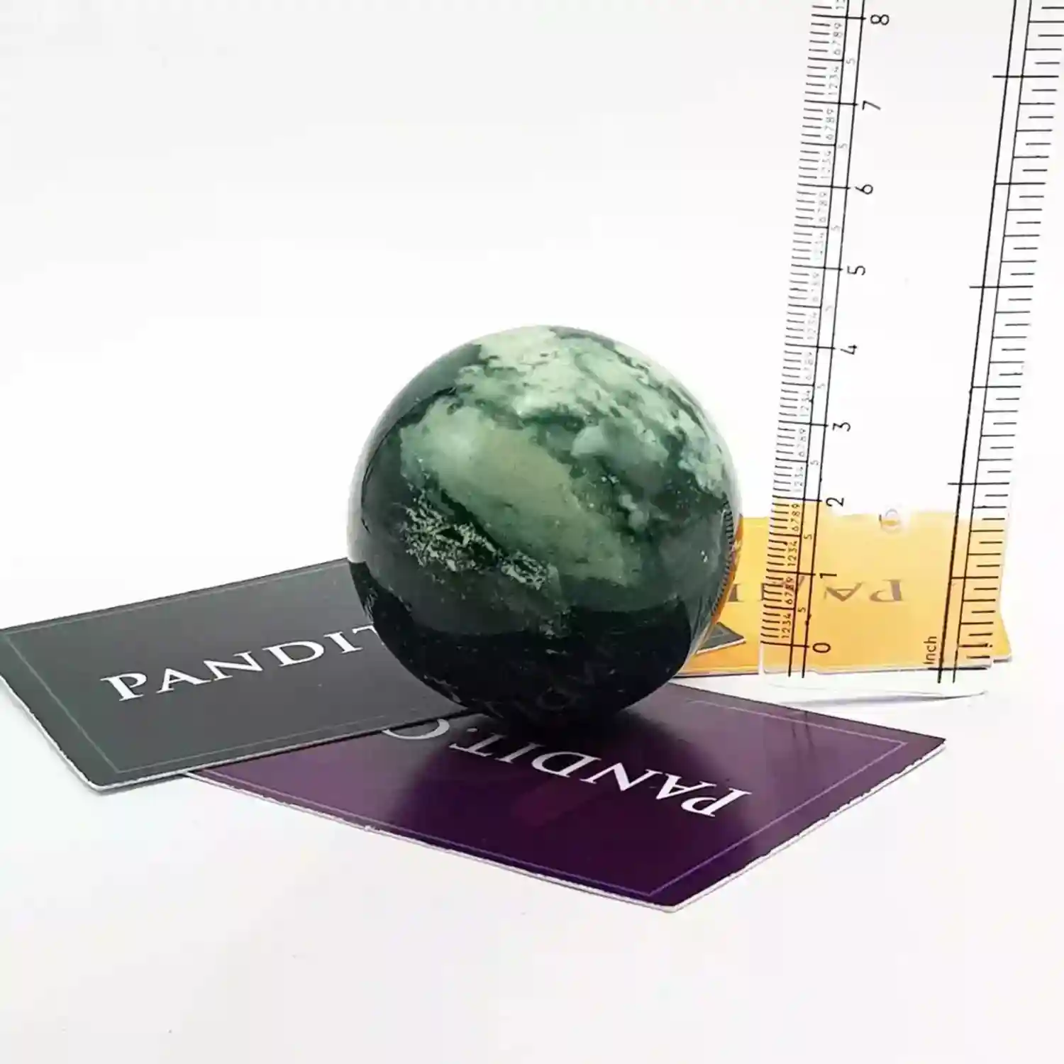 Moss Agate Crystal Ball