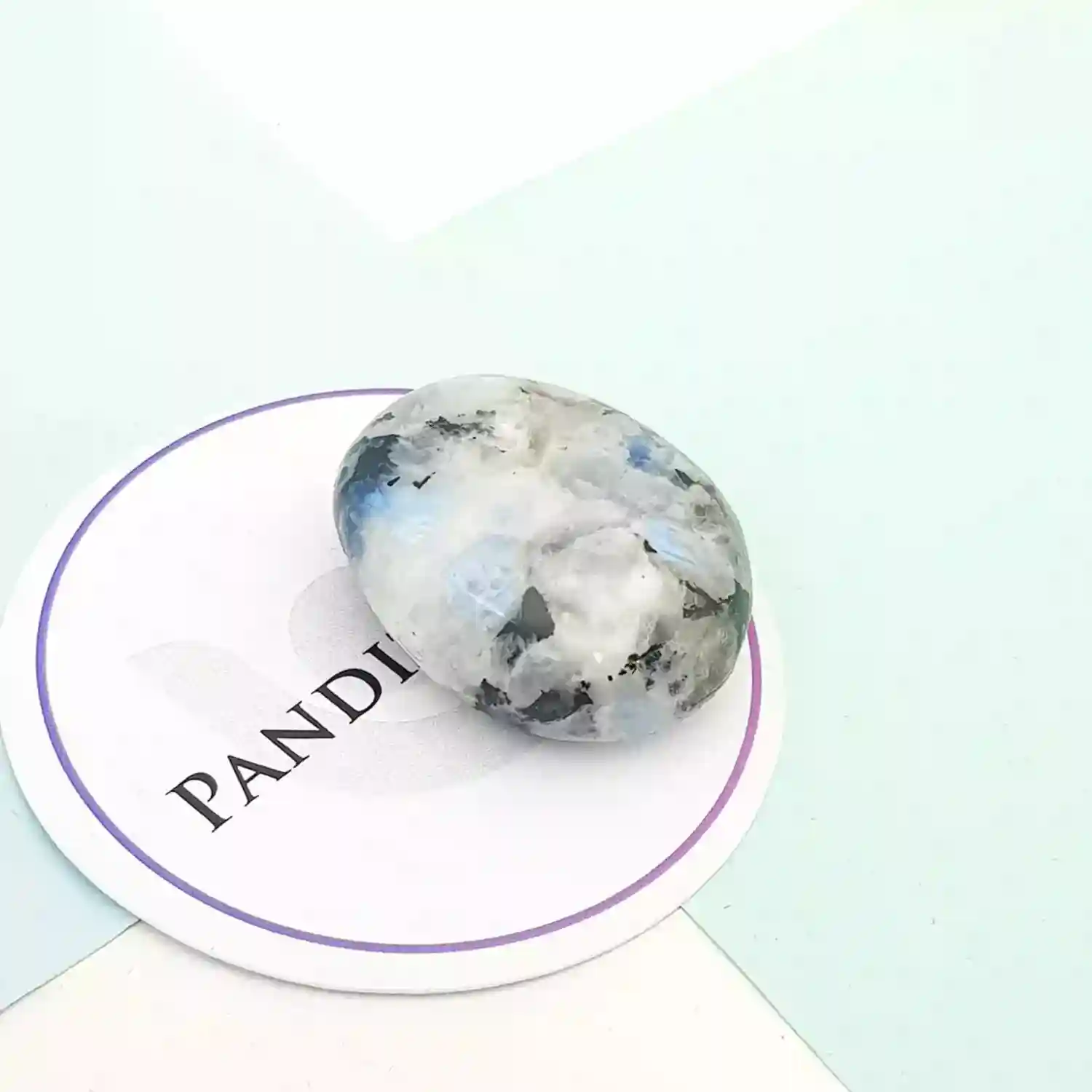 Rainbow Moonstone Healing Crystal Palm Stone