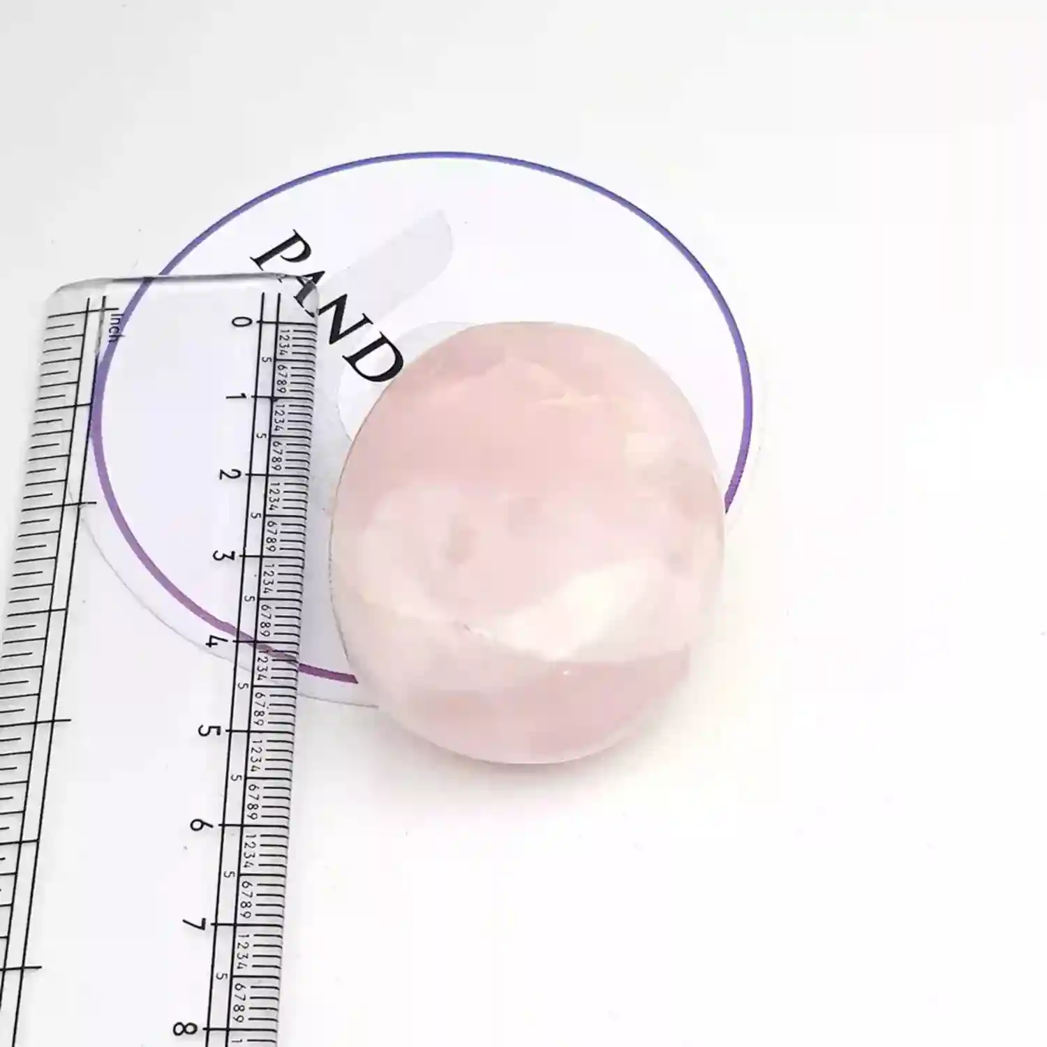 Rose Quartz Healing Crystal Palm Stone