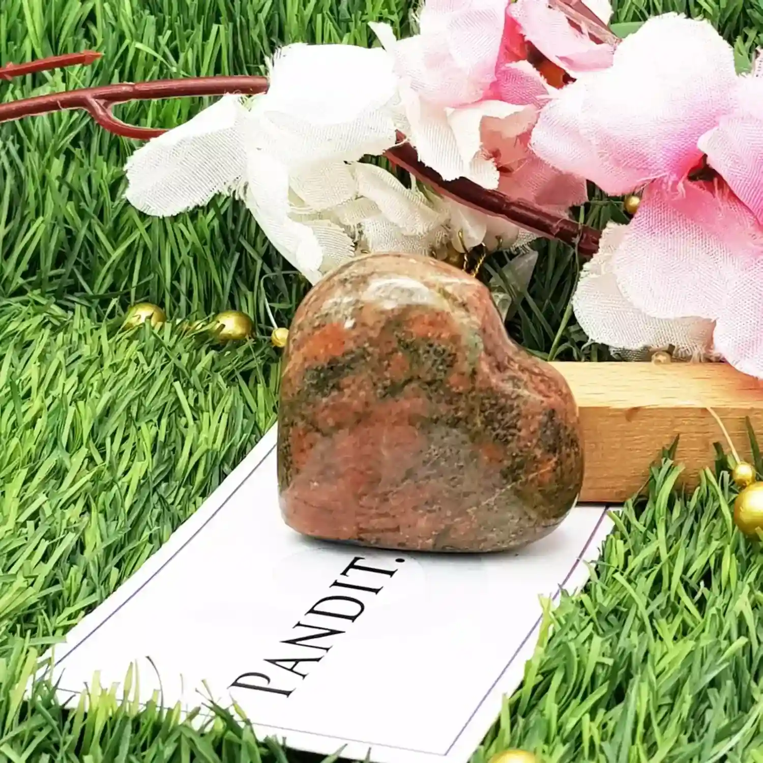 Strawberry Quartz Healing Crystal Heart Stone