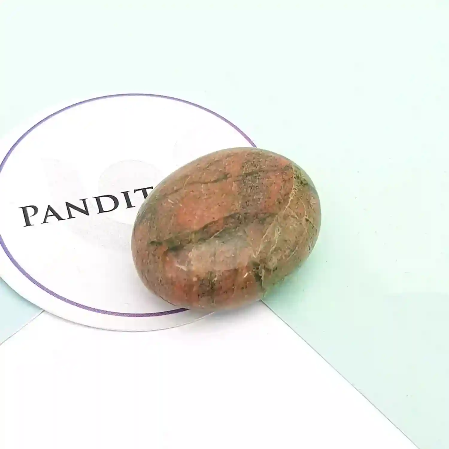 Unakite Healing Crystal Palm Stone
