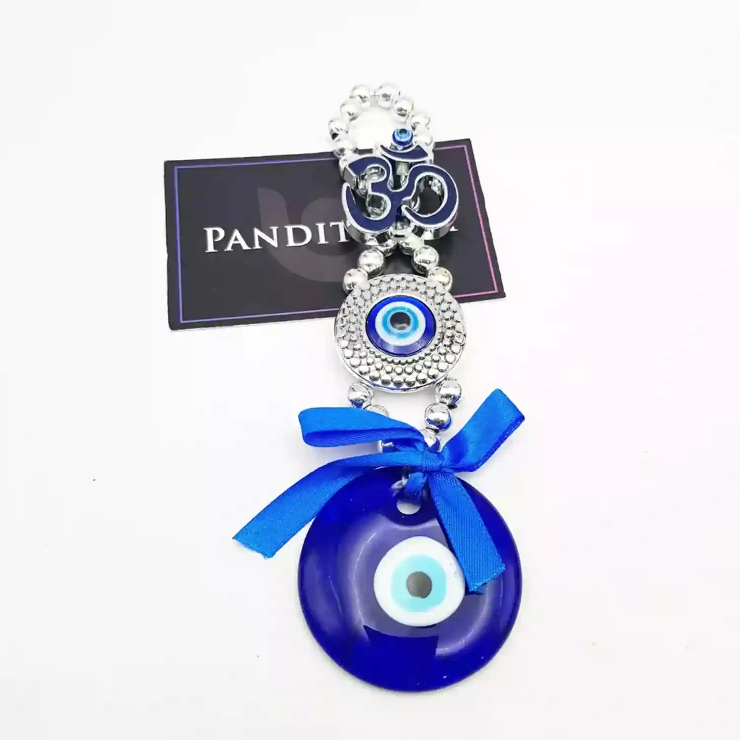 Evil Eye Pendant with Om Symbol