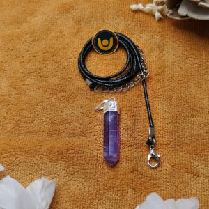 Amethyst Cap Pencil Pendant