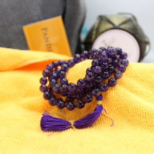 Amethyst Mala - To Attract Abundance & Sade Sati Protection