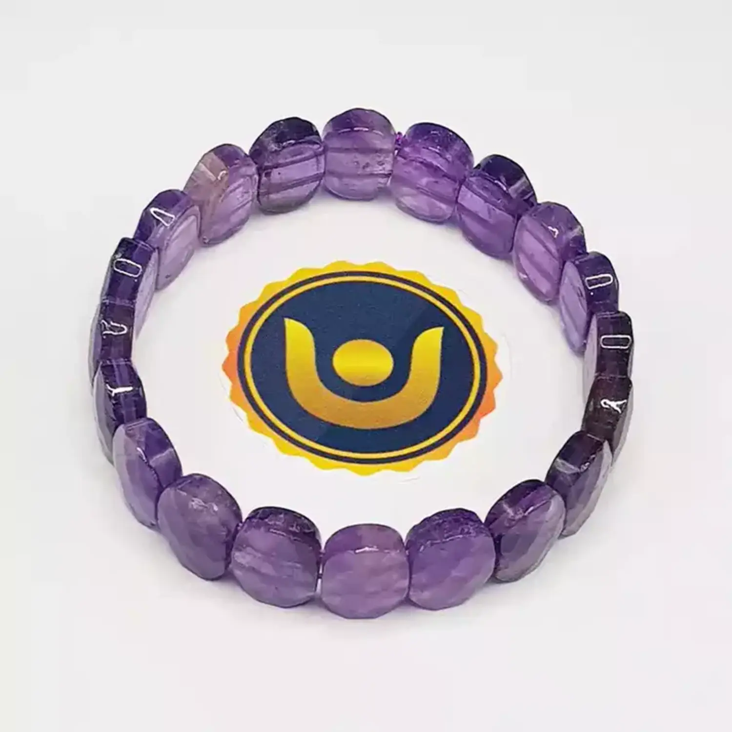 Amethyst Oval Faceted Bracelet