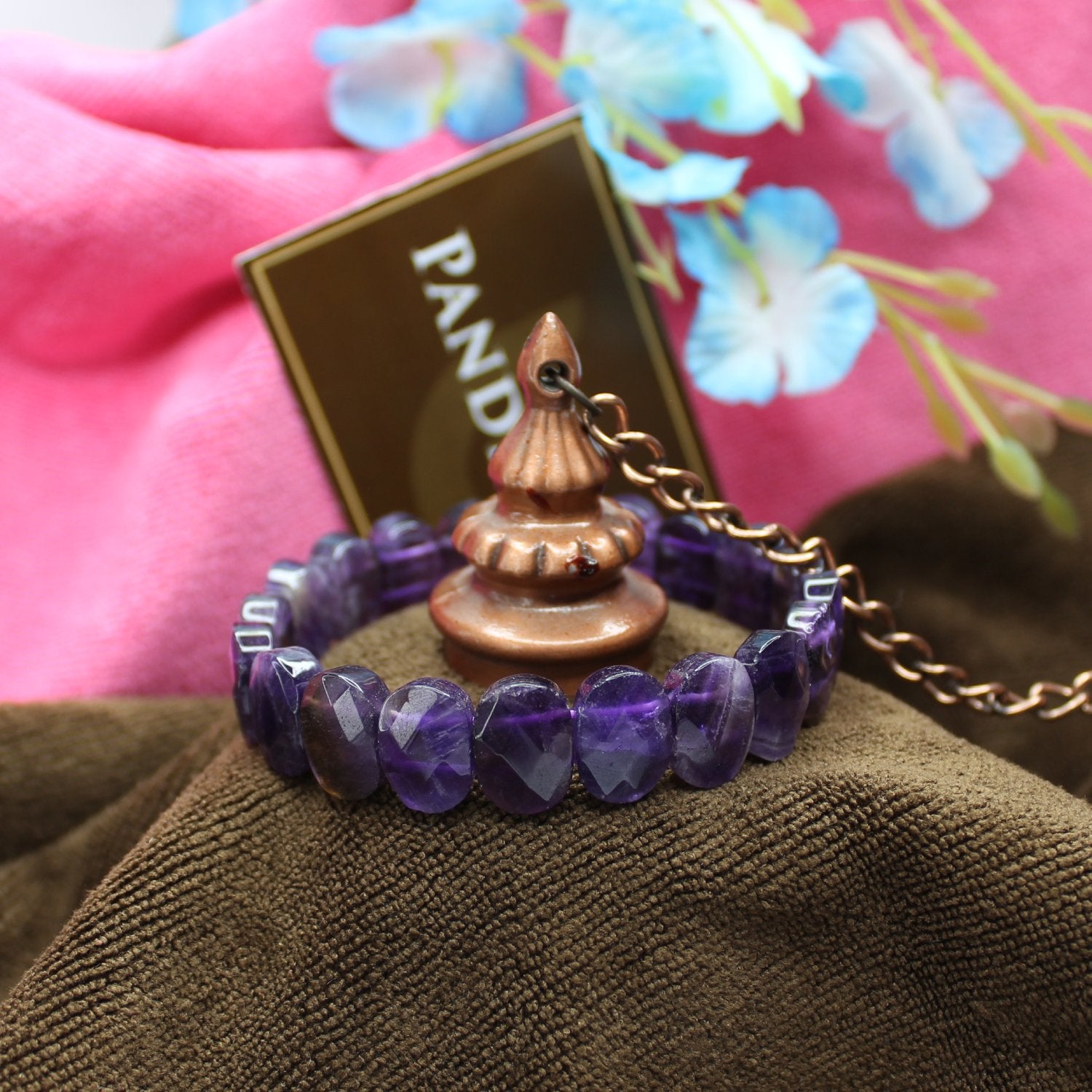 Amethyst Oval Faceted Bracelet - To Grow Business & Finances