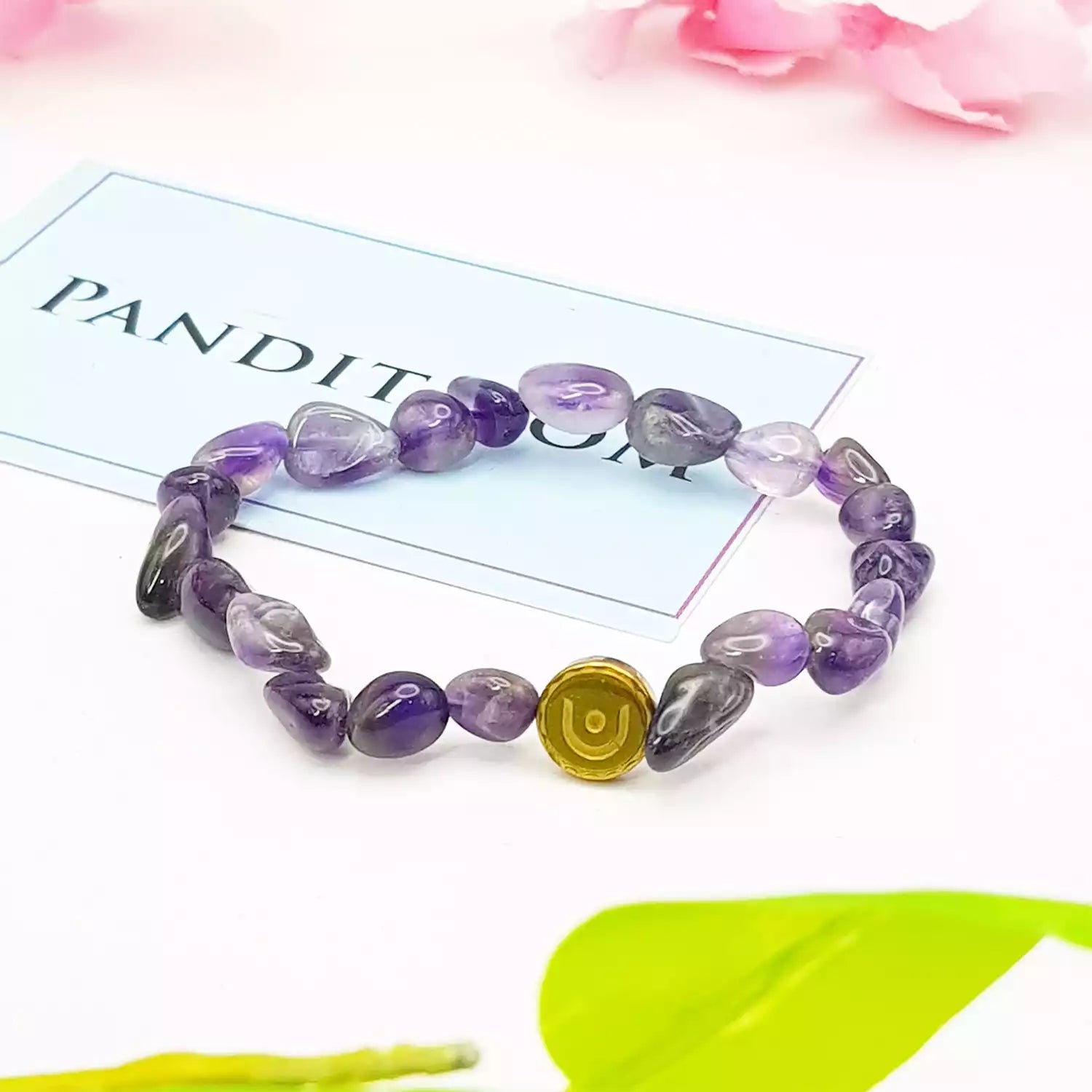 Amethyst Tumble Bracelet - To Stabilize the Financial Status