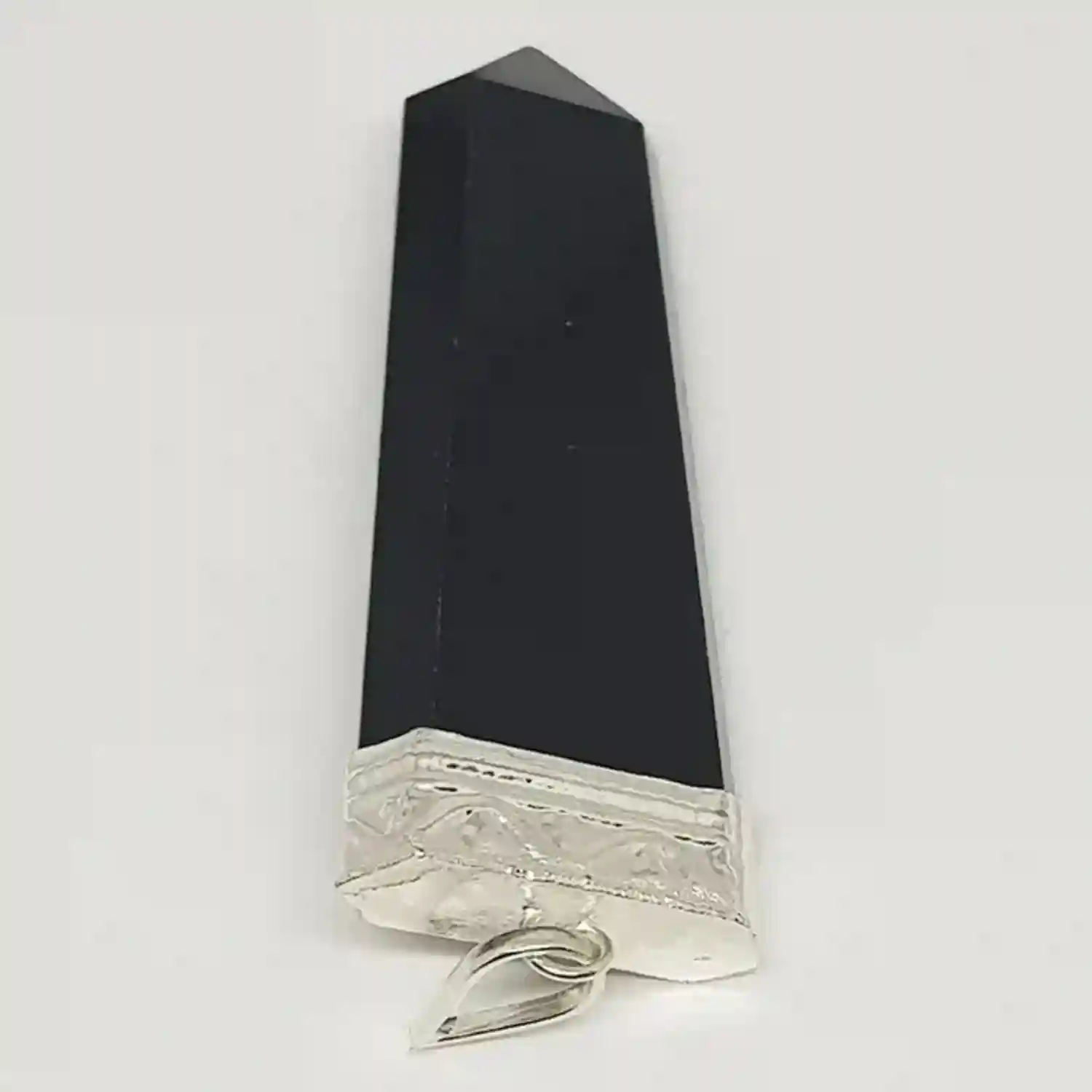 Black Banded Agate 7 Chakra Pencil Pendant