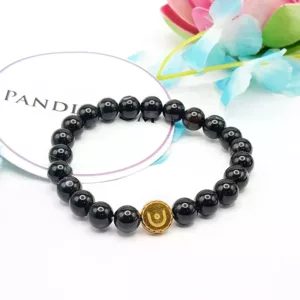 Black Banded Agate Onyx Bracelet - To Protect from Black Magic