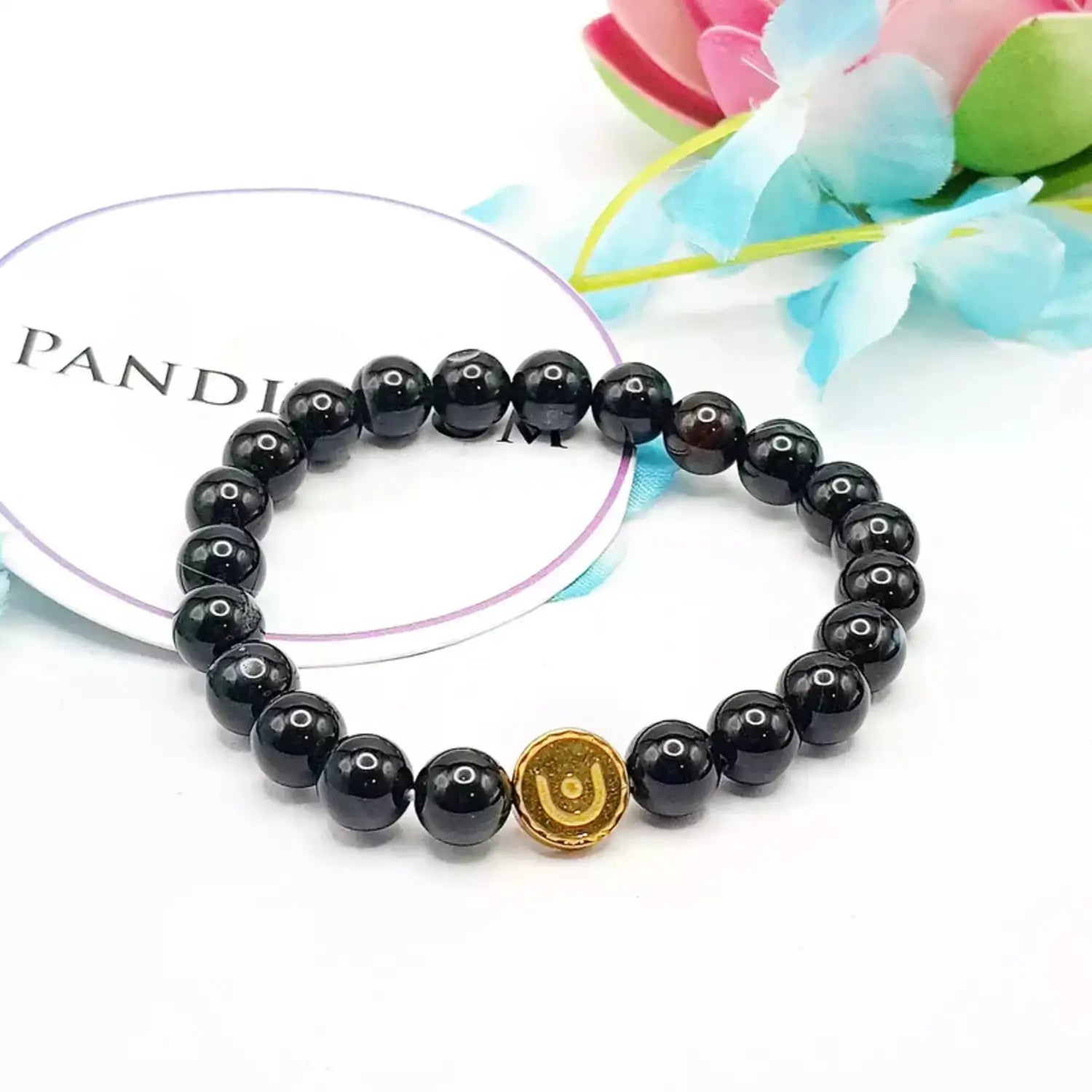 Black Banded Agate Onyx Bracelet - To Protect from Black Magic