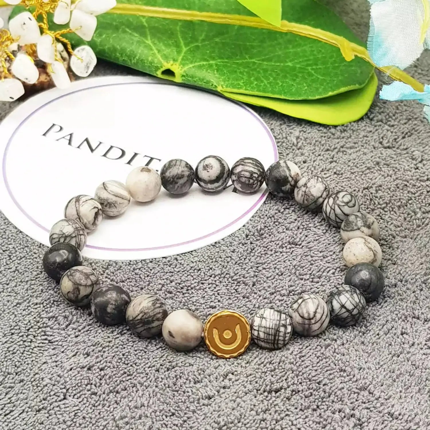 Black Picasso Jasper Bracelet - For Happy and Satisfied Life