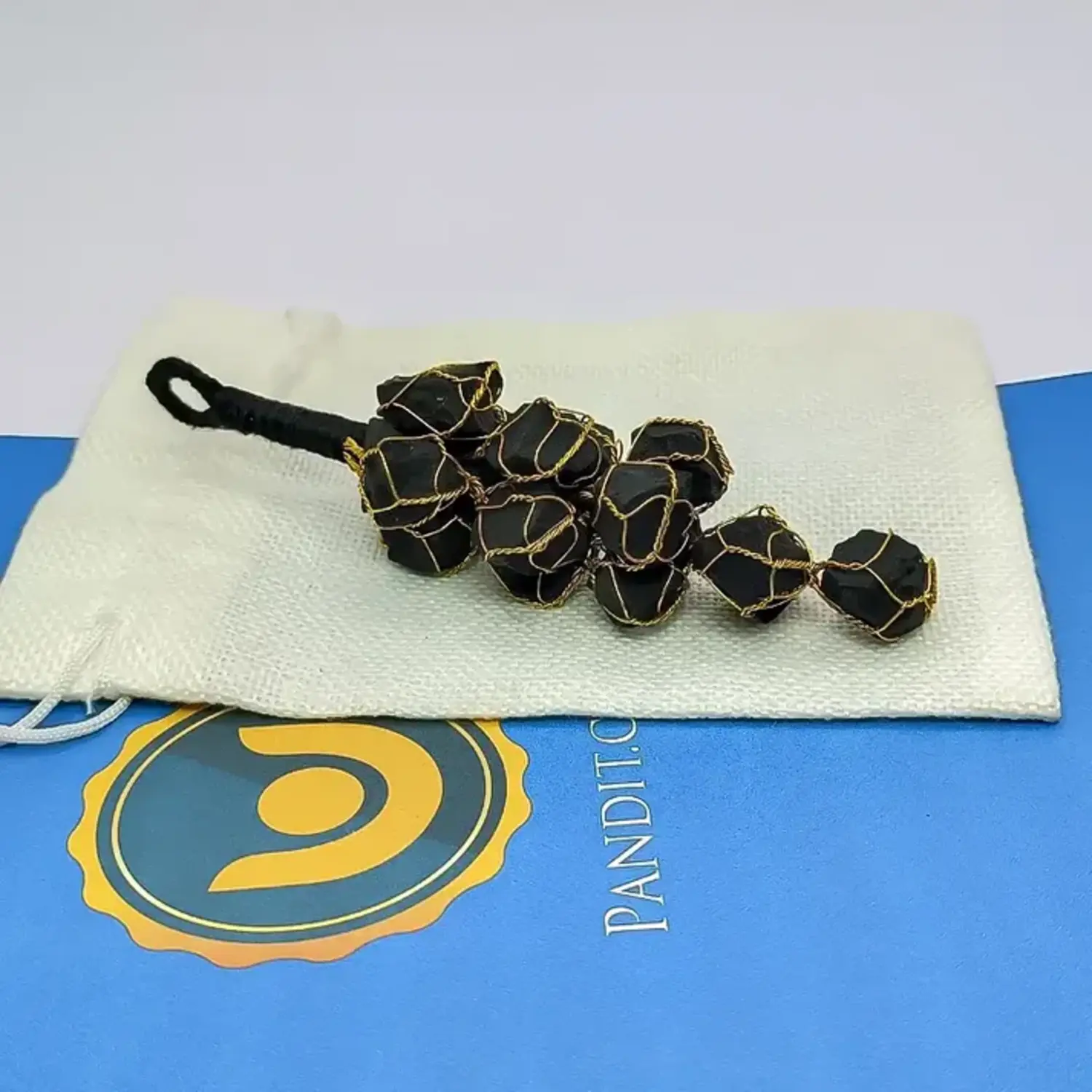 Black Tourmaline Car Hanging Raw Stones