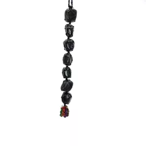 Black Tourmaline Car Hanging Tumble Stones