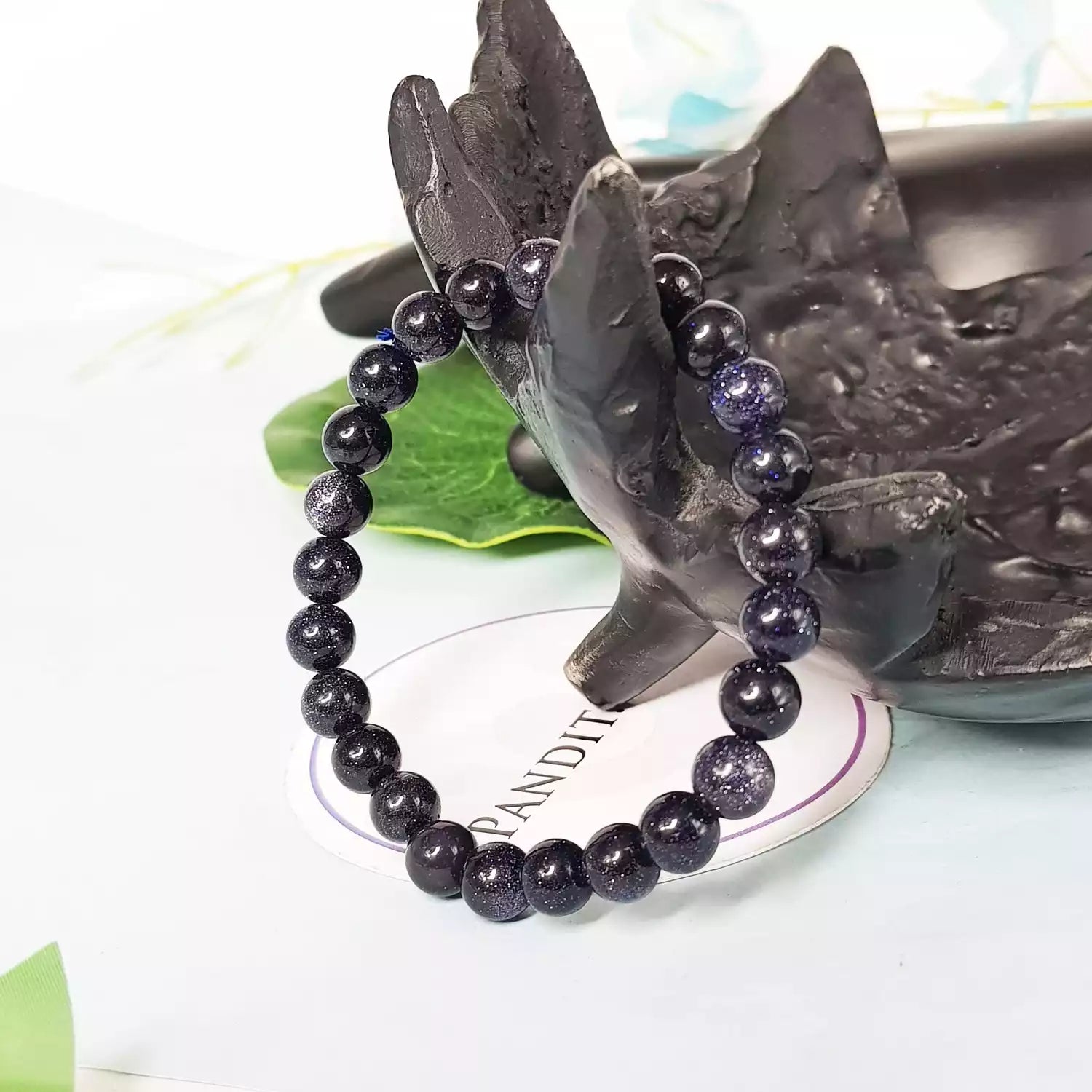 Blue Sunstone Bracelet - For Spiritual Protection & Wisdom