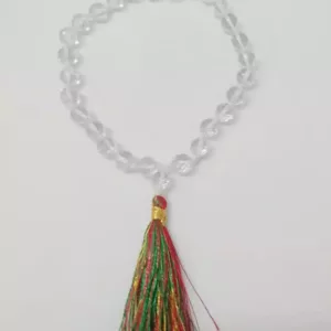Crystal / Sphatik – Diamond Cut Jap Mala - To Attract Lakshmi