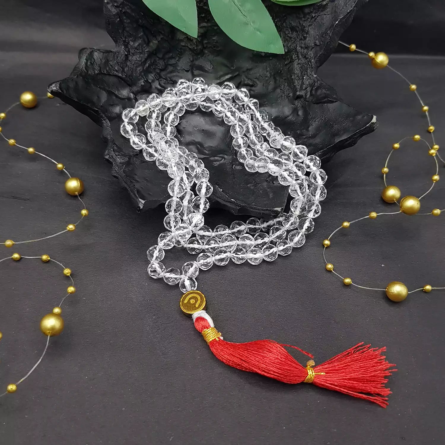 Crystal / Sphatik – Diamond Cut Mala