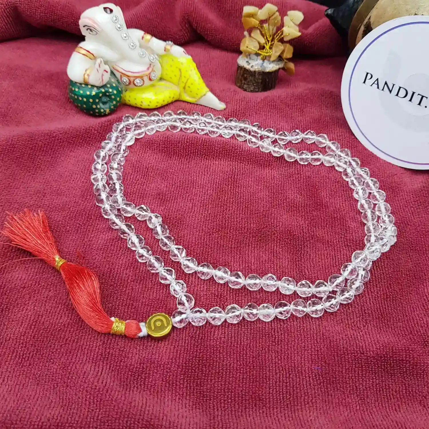 Crystal / Sphatik – Diamond Cut Mala