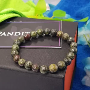 Dragon Blood Jasper Diamond Cut Bracelet - To Be Active