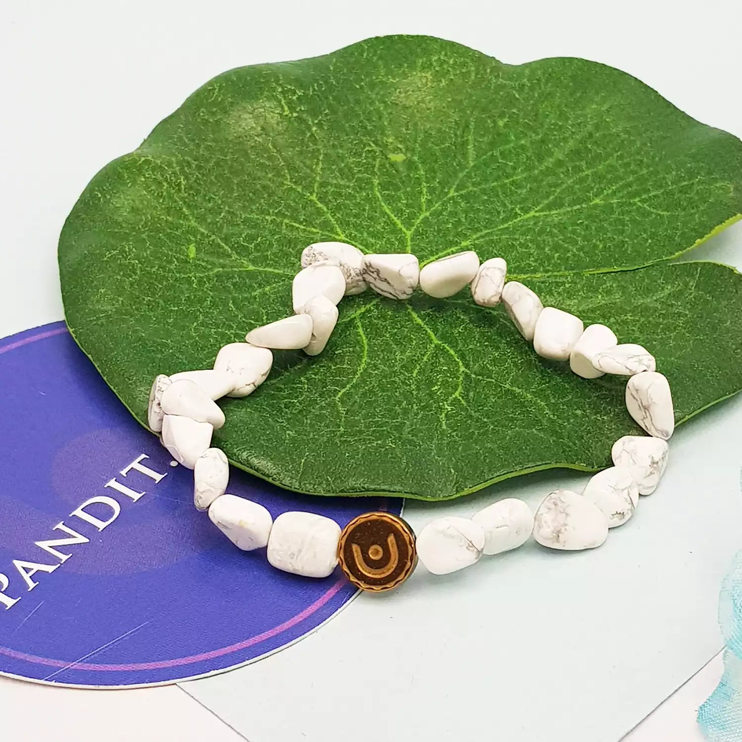 Howlite Tumble Bracelet - For Spiritual Connection & Insight