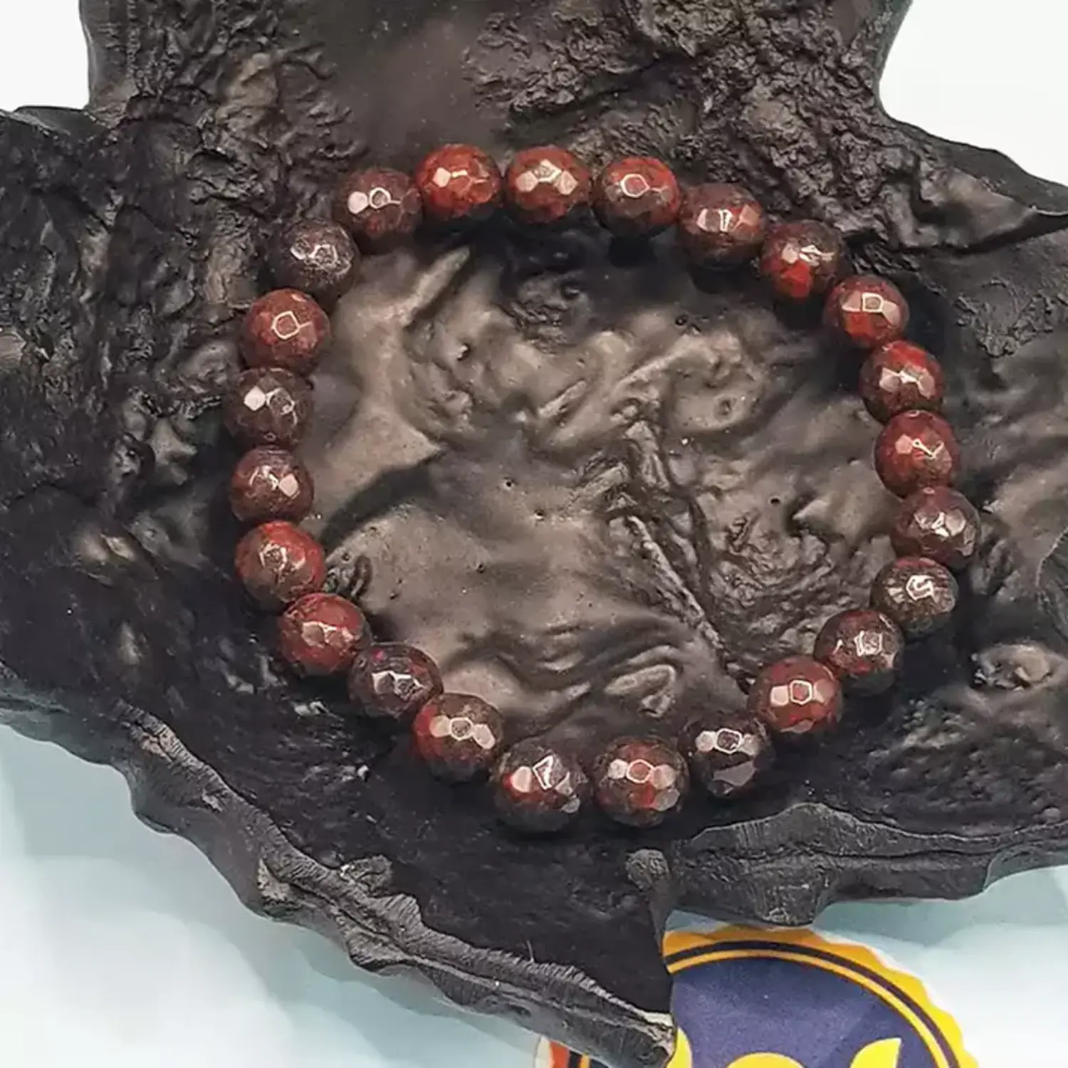 Iron Tiger Eye Diamond Cut Bracelet