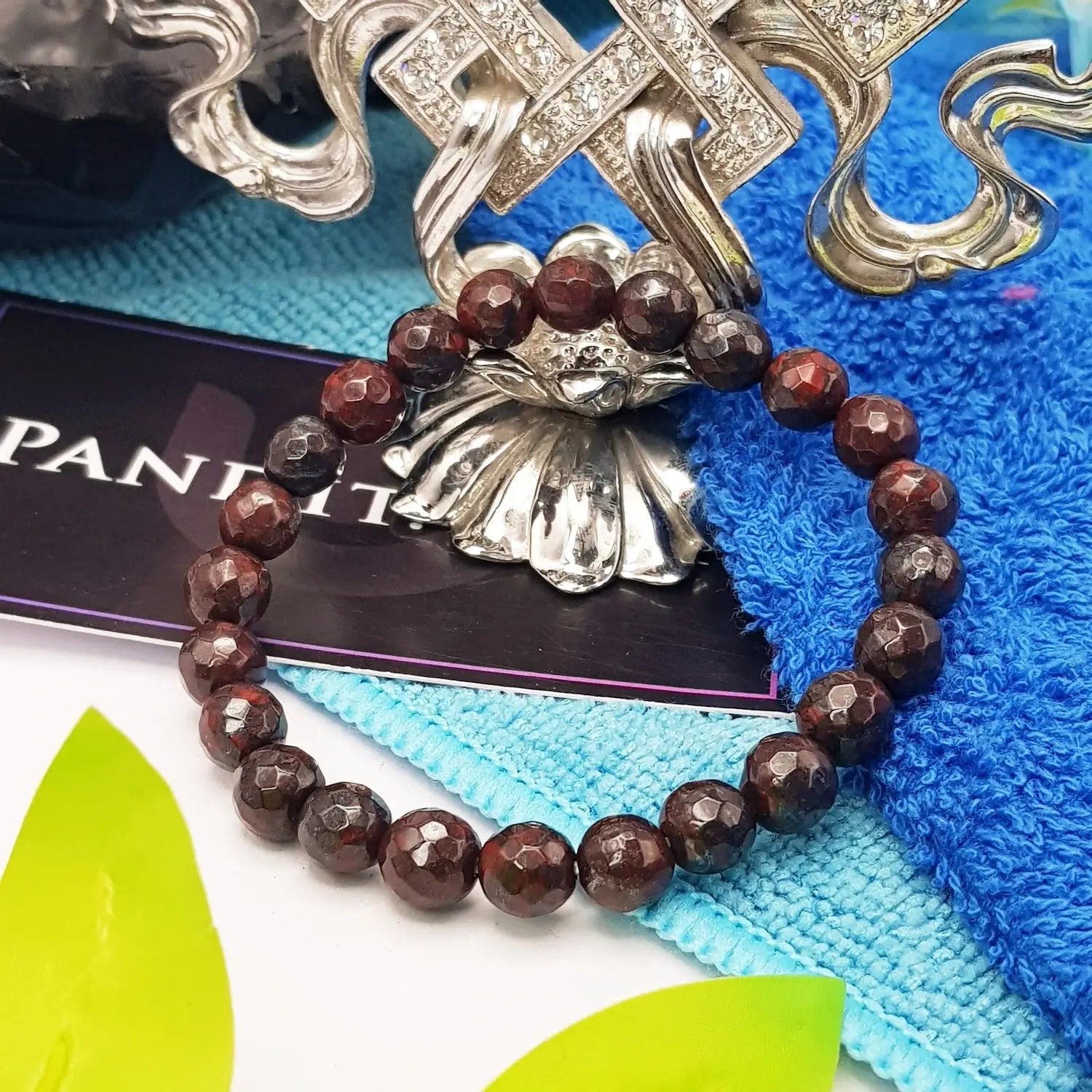 Iron Tiger Eye Diamond Cut Bracelet - For Strength & Focus