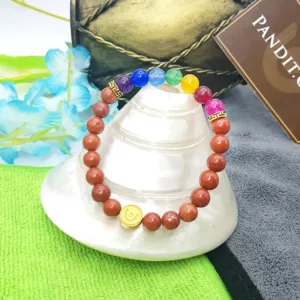 Jasper 7 Chakra Bracelet - Helps with Money and Business