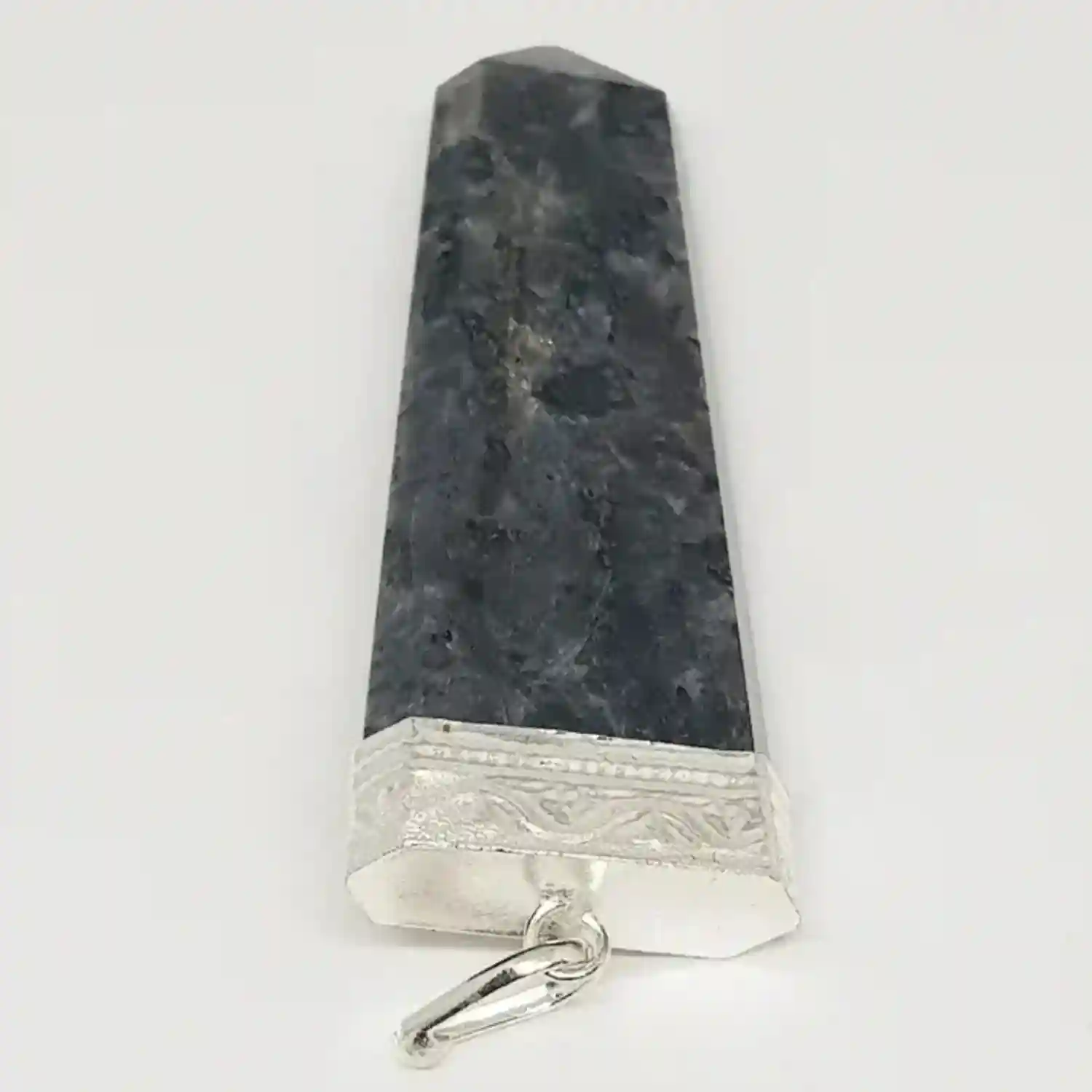 Larvikite 7 Chakra Pencil Pendant
