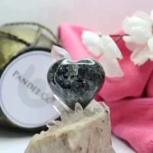 Larvikite Healing Crystal Heart Stone - For a Joyous Life