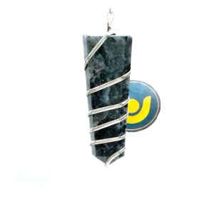 Larvikite Spiral Pencil Pendant