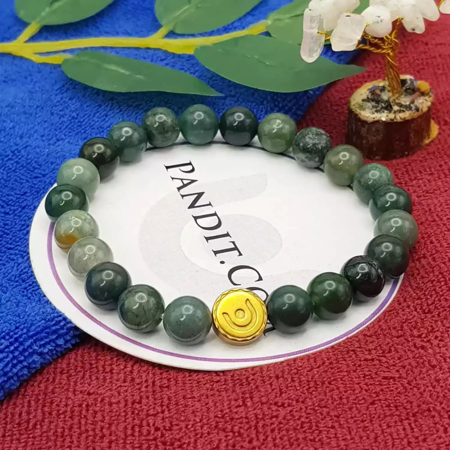 Moss Agate Bracelet - To Attract Wealth and Love
