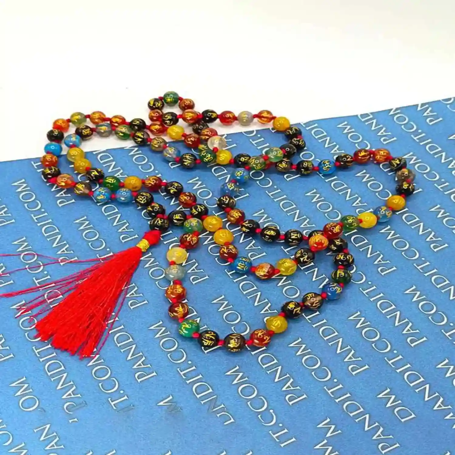 Multi Onyx Om Mani Padme Hum Mala