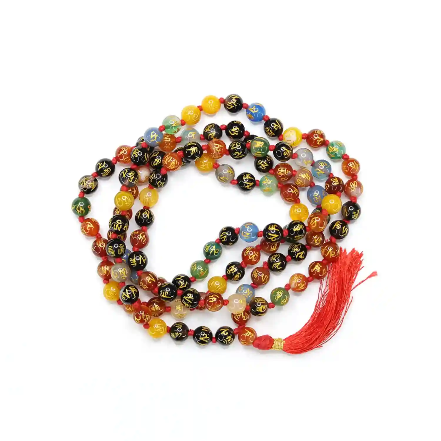 Multi Onyx Om Mani Padme Hum Mala