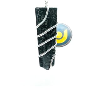 Nuummite Spiral Pencil Pendant