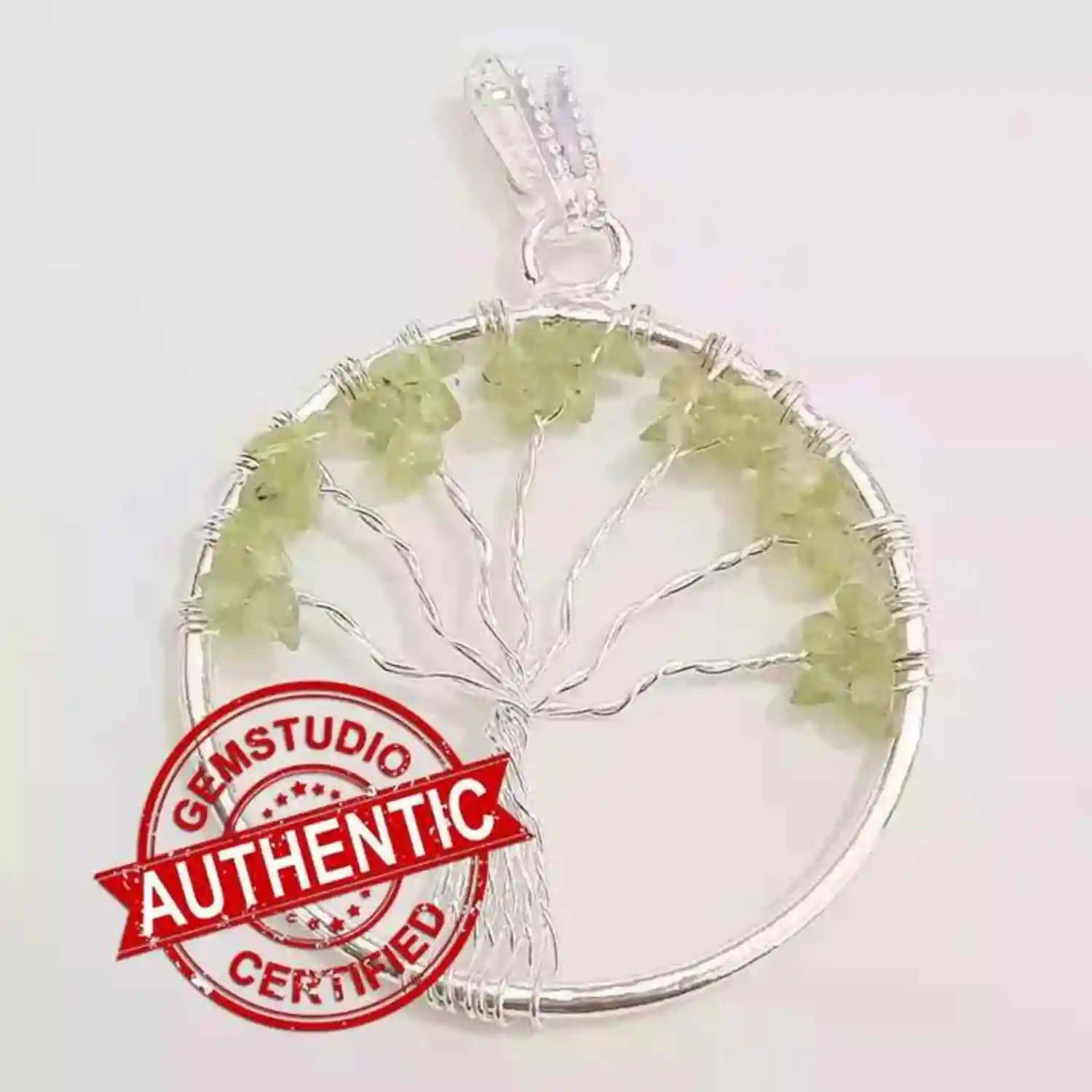 Peridot Tree of Life Pendant