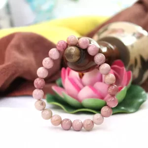 Pink Rhodonite Bracelet - To Boosts Immunity and Career Growth