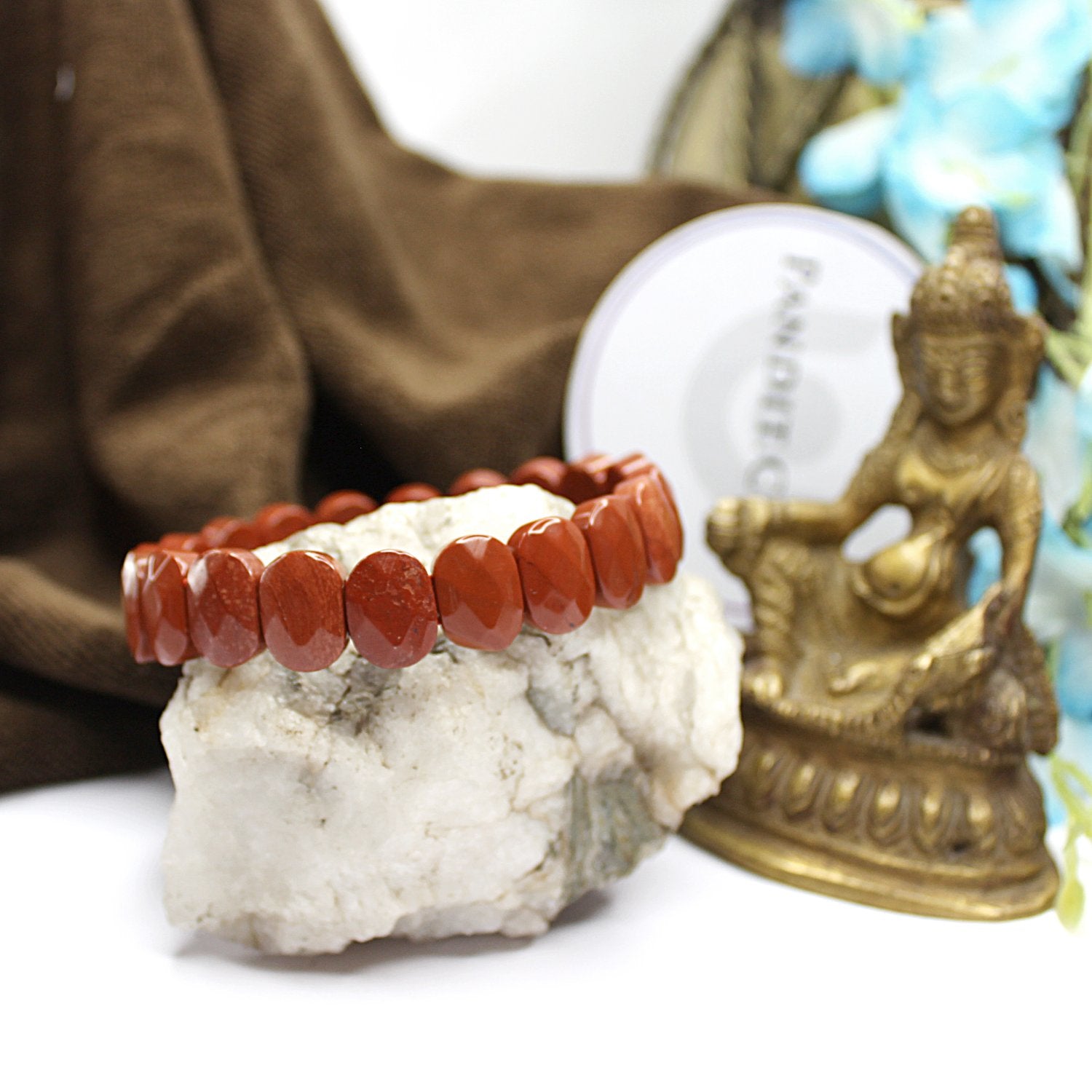 Red Jasper Oval Faceted Bracelet - To Be Grounded & Mature