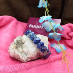 Sodalite Oval Faceted Bracelet - To Remove Confusion & Phobias