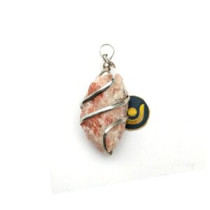 Sunstone Spiral Pendant