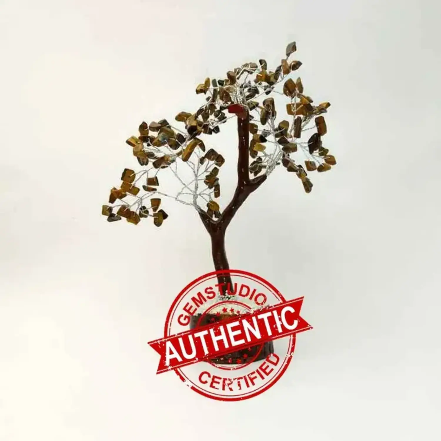 Tiger Eye Gemstone Tree