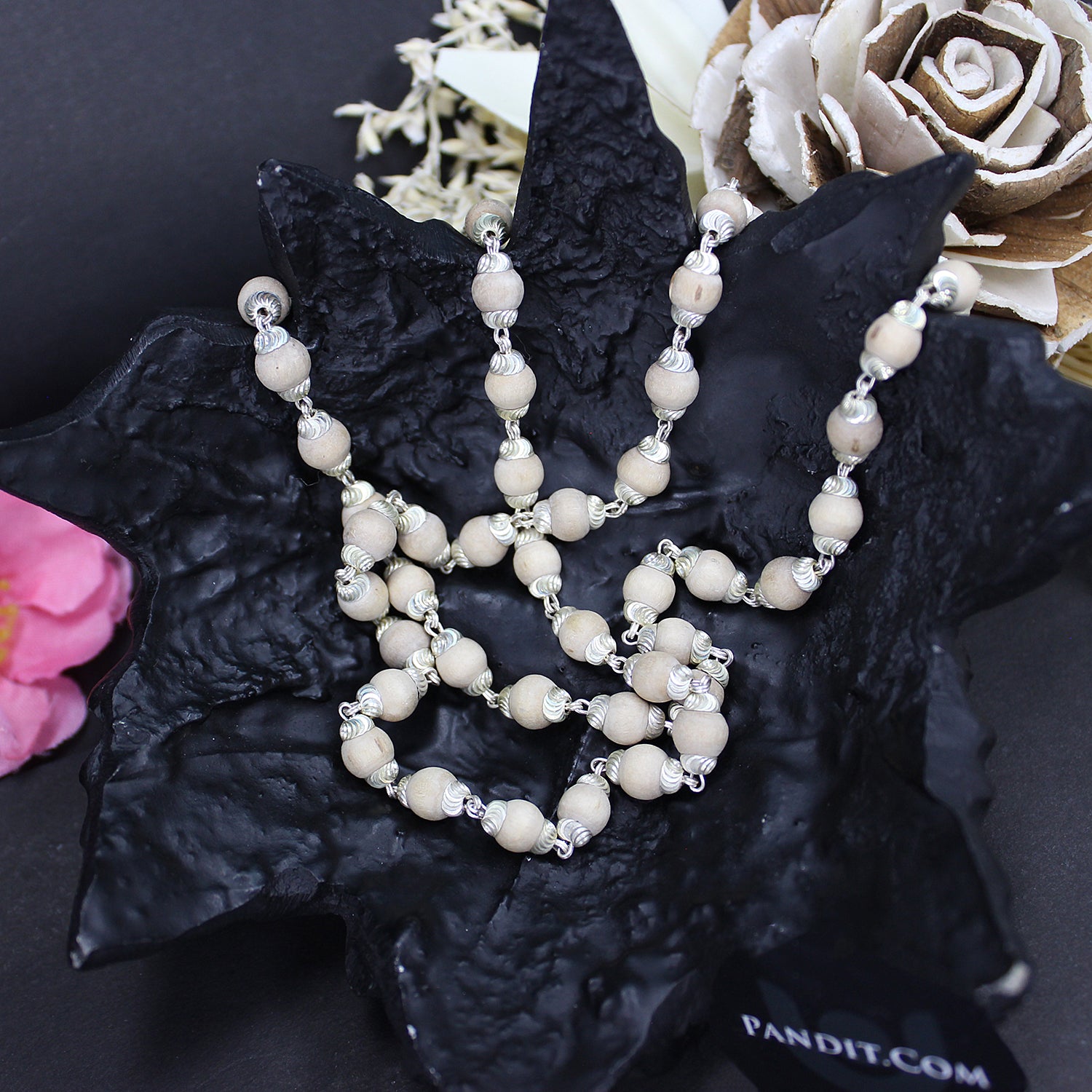 Tulsi Mala with Silver Capping - To Eliminate Negativity