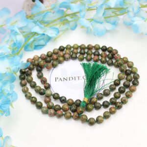 Unakite Mala - To Accurate Predictions & Protection from Evil