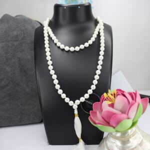 White Pearls Mala - For Blessings of Maa Lakshmi & True Love