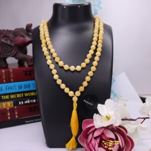 Yellow Calcite Mala - Give Higher Position & Shower Abundance