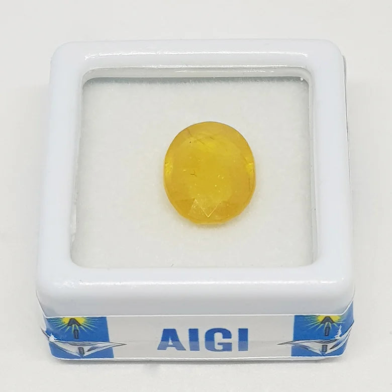 Yellow Sapphire Gemstone (Pukhraj Gemstone) - To Enhance Luck