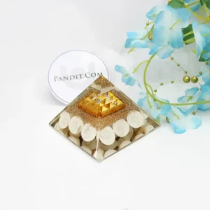 9 Plate Orgone Pyramid with Gomti Chakra