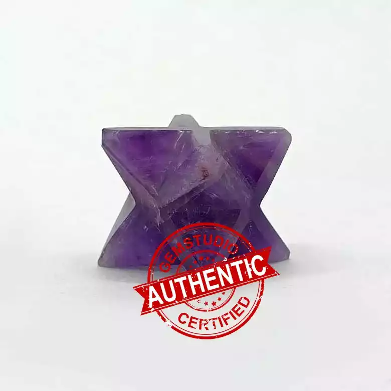 Amethyst Merkaba Star