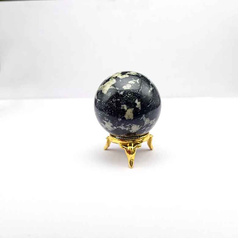 Black White Tourmaline Crystal Ball