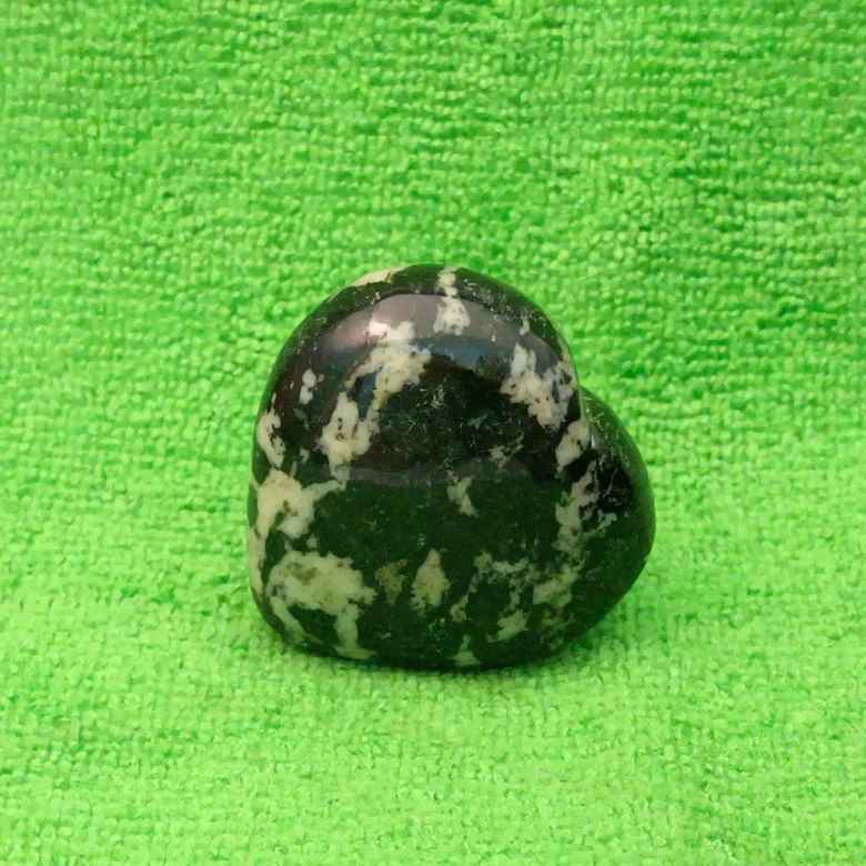 Black White Tourmaline Healing Crystal Heart Stone